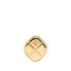 Chanel Gold Plated Quilted Rhombus Pin Brooch Secondhand