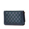 Chanel Calfskin Double Stitch Boy Wallet On Chain Secondhand
