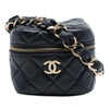 Chanel CC Quilted Lambskin Cube Vanity Bag Secondhand