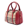 Burberry Small Haymarket Check Canvas Alchester Bowling Bag Secondhand