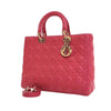 Secondhand Dior Large Lambskin Cannage Lady Dior