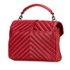 Saint Laurent Medium Chevron Sheepskin Monogram College Satchel Secondhand