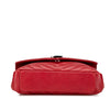 Saint Laurent Medium Chevron Sheepskin Monogram College Satchel Secondhand