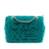 Chanel Small Wool Tweed Giant Logo Flap Secondhand