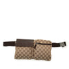 Gucci GG Canvas Double Pocket Belt Bag Secondhand