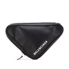 Balenciaga Medium Leather Triangle Clutch Secondhand