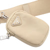 Prada Tessuto Zip Double Buckle Messenger Bag Secondhand