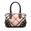 Burberry Supernova Check Canvas Mega Stud Chester Boston Bag Secondhand
