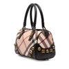 Burberry Supernova Check Canvas Mega Stud Chester Boston Bag Secondhand