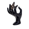 Gucci Silver Plated Faux Pearl Tiger Heads Double Wrap Ring Secondhand