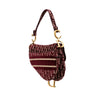 Dior Oblique Velvet Embroidered Saddle Bag Secondhand