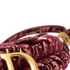 Dior Oblique Embroidered Velvet Saddle Bag Secondhand