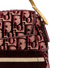 Dior Oblique Embroidered Velvet Saddle Bag Secondhand