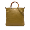 Gucci Tall Leather Bamboo Shopper Tote Secondhand