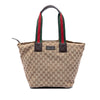 Gucci GG Canvas Web Tote Secondhand