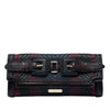 Burberry Prorsum Woven Buffalo Leather and Cotton Clutch Secondhand