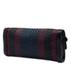 Burberry Prorsum Woven Buffalo Leather and Cotton Clutch Secondhand