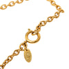 Chanel CC Gold Plated Round Pendant Necklace Secondhand