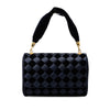 Bottega Veneta Velvet and Satin Intrecciato Top Handle Bag Secondhand