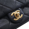 Chanel CC Mini Square Quilted Caviar Single Flap Secondhand