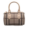 Burberry Smoke Check Coated Canvas Chester Boston Bag Secondhand