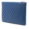 Chanel CC Bi Quilted Lambskin O Case Clutch Secondhand