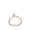 Chanel Gold Plated CC Rhinestones Chain Bracelet Secondhand