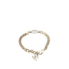 Chanel Gold Plated CC Rhinestones Chain Bracelet Secondhand