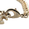Chanel Gold Plated CC Rhinestones Chain Bracelet Secondhand