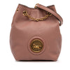 Chloé Mini Buffalo Leather Horse Medal Bucket Bag Secondhand