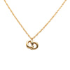 Dior Gold Plated CD Pendant Necklace Secondhand