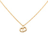 Dior Gold Plated CD Pendant Necklace Secondhand