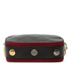 Secondhand Chanel Stitched Calfskin and Grosgrain Button Up Double Zip Camera Bag