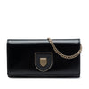 Dior Leather Sequin Diorama Wallet On Chain Secondhand
