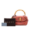 Gucci Medium Leather New Bamboo Satchel Secondhand
