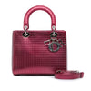 Dior Medium Metallic Patent Microcannage Lady Dior Secondhand