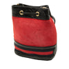 Gucci Mini Suede and Patent Web Ophidia Bucket Bag Secondhand
