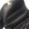 Chanel Quilted Lambskin Half Moon Single Flap Secondhand