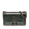 Chanel Old Medium Metallic Lambskin Boy Reverso Flap Secondhand