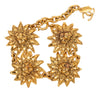 Secondhand Chanel CC Gold Plated Lion Head Medallion Link Bracelet