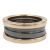 Secondhand Bvlgari 18K Rose Gold and Ceramic B.Zero1 Two Band Ring