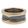 Secondhand Bvlgari 18K Rose Gold and Ceramic B.Zero1 Two Band Ring