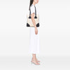 Prada Vitello Trimmed Canvas Canapa Tote Secondhand