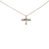 Gucci Sterling SIlver G Cut Out Cross Pendant Neckalce Secondhand