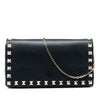Valentino Calfskin Rockstud Wallet On Chain Secondhand