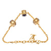 Louis Vuitton Gold Plated Gamble Strass Bracelet Secondhand