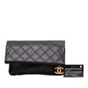 Chanel Quilted Lambskin Leather Clutch Secondhand