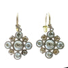 Chanel CC Silver Plated Crystal Dangle Earrings Secondhand