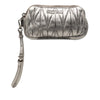 Miu Miu Matelasse Metallic Nappa Double Zip Pouch Secondhand