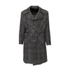 Secondhand Emporio Armani Checkered Long Coat - '10s